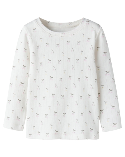 Name It - NMFFicherry Langarmshirt - Cloud Dancer